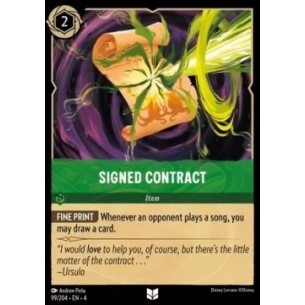 Signed Contract