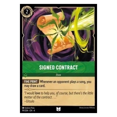 Signed Contract
