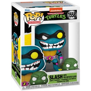 Funko Pop Television 1558 - Slash with Pre-Mutated Slash - Teenage Mutant Ninja Turtles