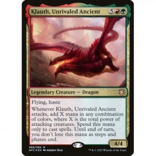 Klauth, Antico Senza Rivali