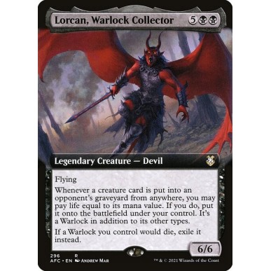 Lorcan, Collezionista di Warlock