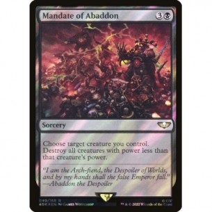 Mandate of Abaddon