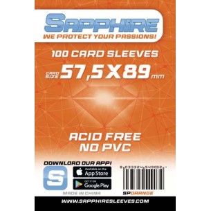 Orange 57,5 x 89 mm (100 Bustine) - Sapphire