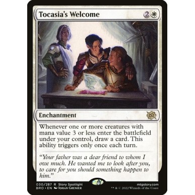 Tocasia's Welcome