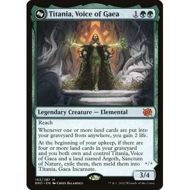 Titania, Voce di Gea