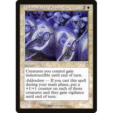 Unbreakable Formation