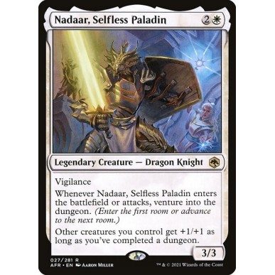 Nadaar, Paladino Altruista