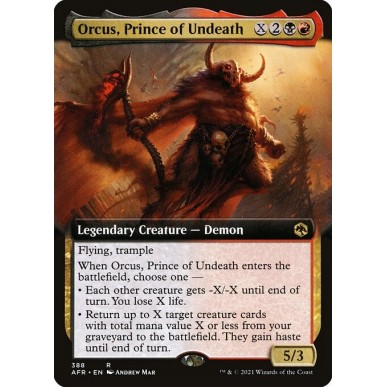 Orcus, Principe della Non Morte