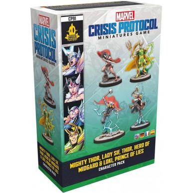 Marvel Crisis Protocol - Mighty Thor, Lady Sif, Thor & Loki Character Pack (ENG)