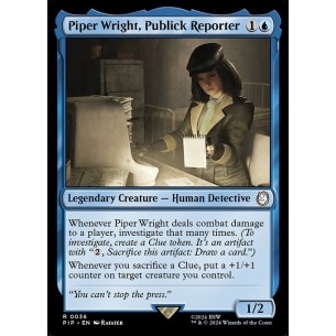 Piper Wright, Reporter del...