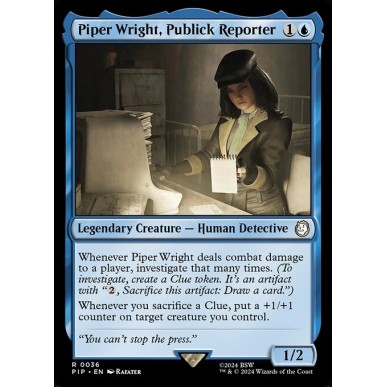 Piper Wright, Reporter del Publick