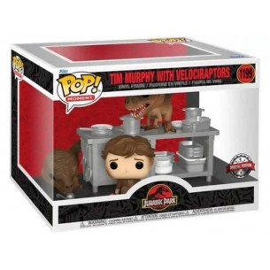 Funko Pop Moment 1199 - Tim Murphy with Velociraptors - Jurassic Park (Special Edition) (Oversized) (Seconda Scelta)