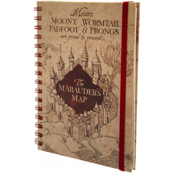Taccuino -  Harry Potter - Mappa del Malandrino (A5) Taccuino -  Harry Potter - Mappa del Malandrino (A5)