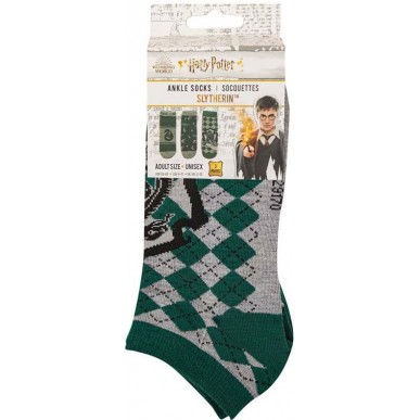 Calzini Corti - Harry Potter - Serpeverde (3 Paia, Misura 35 - 45)