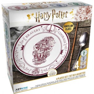 Piatti - Harry Potter - Case di Hogwarts (Set da 4)