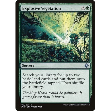 Explosive Vegetation