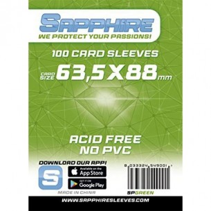 Bundle 10x Sapphire - Green 63,5x88 (1000 bustine)