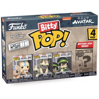 Funko Bitty Pop - Avatar: the Last Airbender 4 Pack - Aang with Momo / Appa / Toph / Mystery