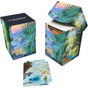 Pro 100+ Deck Box - Season Lands: Island - Bloomburrow - Ultra Pro 2