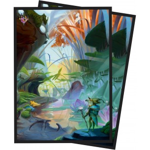 Standard - Matte - Season Lands: Island - Bloomburrow (100 Bustine) - Ultra Pro 2