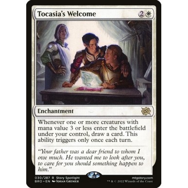 Tocasia's Welcome