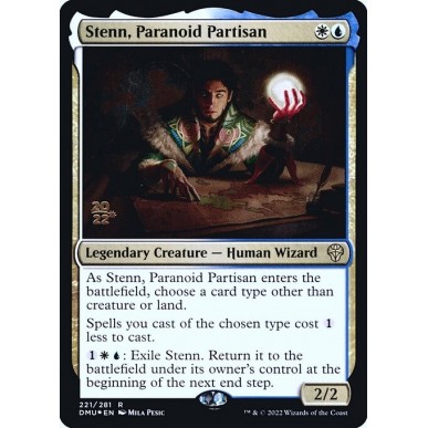 Stenn, Paranoid Partisan