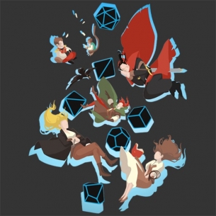 T-shirt Falling Luxastra - Nera InnTale 2