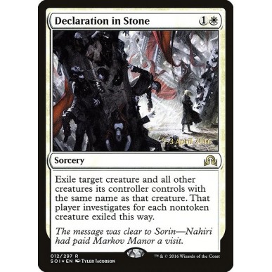 Declaration in Stone