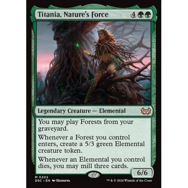Titania, Potenza della Natura