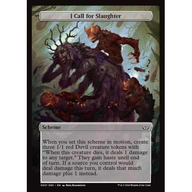 I Call for Slaughter