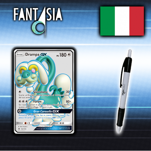 Drampa GX - Carta Pokémon ITA - Guardiani Nascenti - 142/145 + Penna Fantàsia Altri prodotti