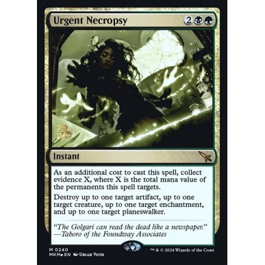 Urgent Necropsy