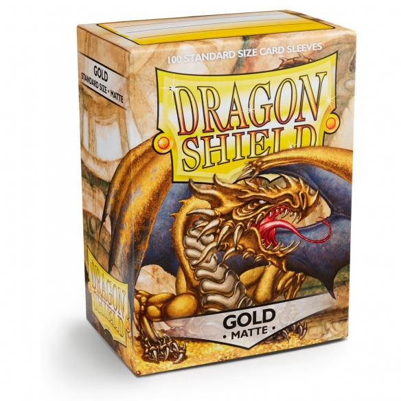 Standard - Matte Gold (100 Bustine) - Dragon Shield Bustine Protettive