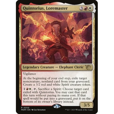 Quintorius, Loremaster