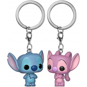 Funko Pop Keychain 2 Pack - Stitch & Angel - Disney 2