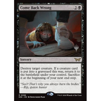 Come Back Wrong