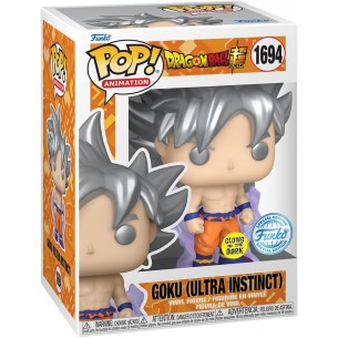 Funko Pop Animation 1694 - Goku (Ultra Instinct) - Dragon Ball Super (Metallic) (Glows in the Dark) (Special Edition)