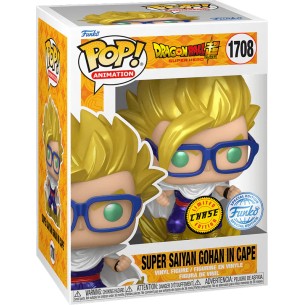 Funko Pop Animation 1708 - Super Saiyan Gohan in Cape - Dragon Ball Super (Metallic) (Special Edition) (Chase)