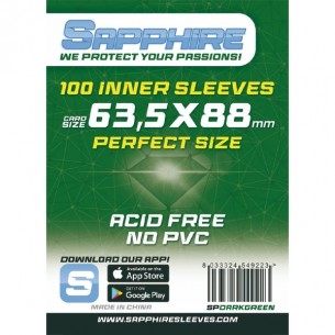 Bundle 10x Sapphire - Dark Green Perfect Size 63,5 x 88 mm (1000 Bustine)