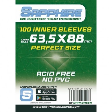 Bundle 3x Sapphire - Dark Green Perfect Size 63,5 x 88 mm (300 Bustine)