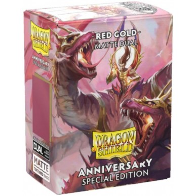 Standard - Dual Matte - Red Gold Anniversary Special Edition (100 Bustine) - Dragon Shield