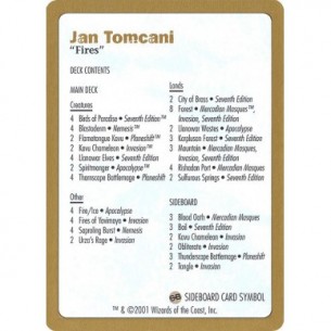 Jan Tomcani Decklist