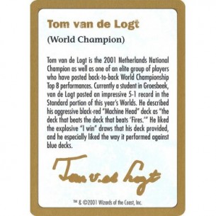 Tom van de Logt Bio (2001)