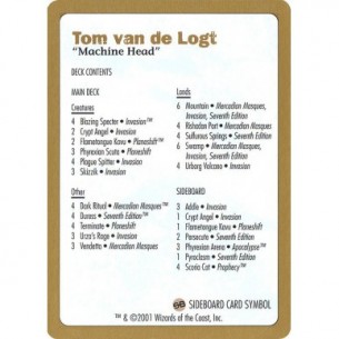 Tom van de Logt Decklist...