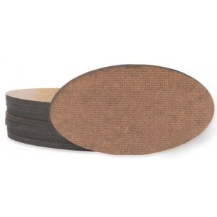 Basetta MDF - Ovale da 75x42 mm (8 Pezzi) 2