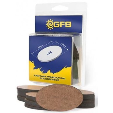 Basetta MDF - Ovale da 60x35 mm (18 pezzi)