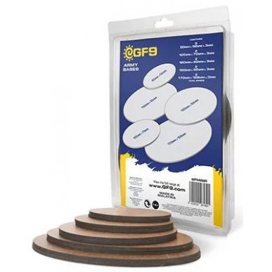 Set di Basette MDF Ovali (10 pezzi)