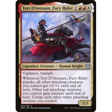 Tori D'Avenant, Cavalcatrice Furiosa