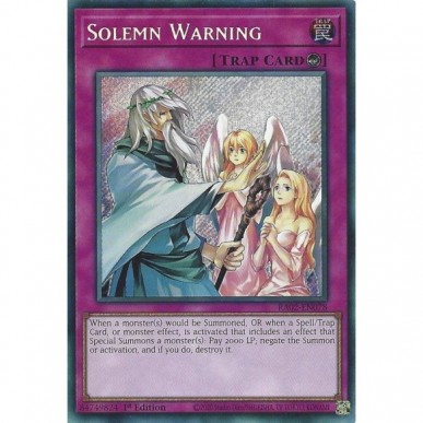 Avvertimento Solenne (V.3 - Secret Rare)
