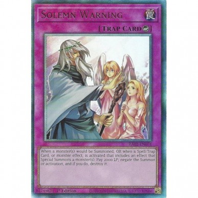 Solemn Warning (V.7 - Ultimate Rare)